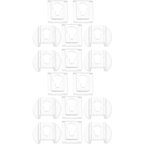 Set of 2 Strips Drywall Transparent Photo Frame Hanging Buckle