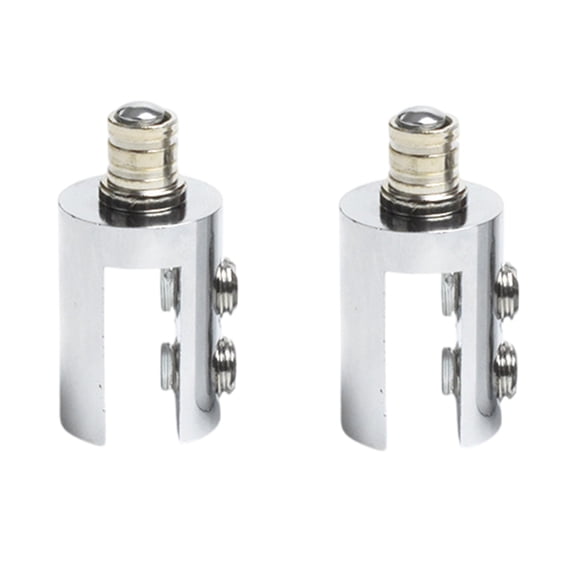 Set of 2 Sturdy Brass Glass Hinges for Modern Home and Office Daily Use