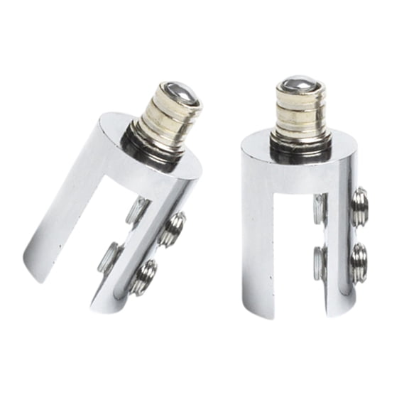 Set of 2 Stylish and Functional Glass Hinges for Display Cabinets and Partitions Crafted from Sturdy Brass Materials