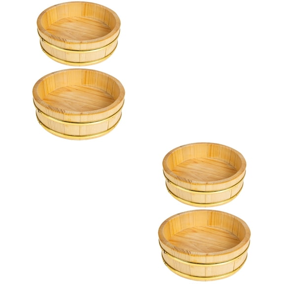 Set of 2 Sushi Bucket Kit Container Succulents Artificial Plant Mixing Bowl