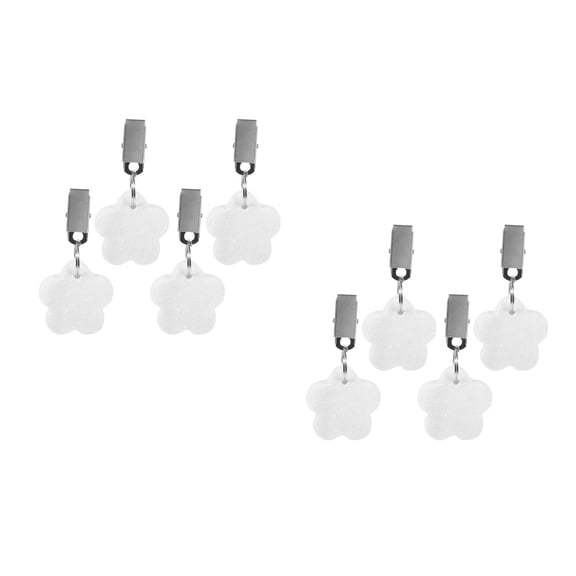 Set of 2 Table Cloth Weights Outdoor Tablecloth for Tables Tablecloths White