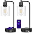 thumbnail image 1 of Set of 2 Table Lamps,Dimmable with USB Ports,Bulbs Included, 1 of 6