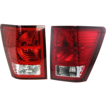 Set of 2 Tail Light For Jeep 2007-2010 Grand Cherokee Sport Utility LH & RH