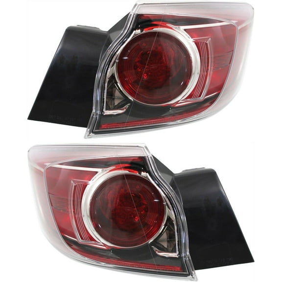 Set of 2 Tail Light For Mazda 2010-2013 3 Mazdaspeed Hatchback LH & RH Outer