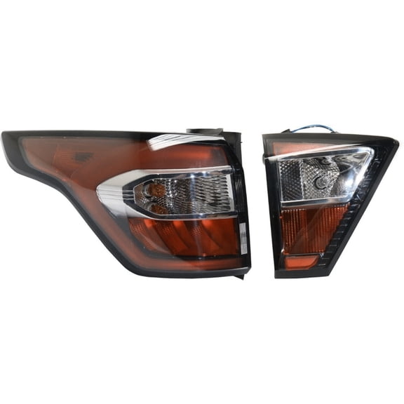 Set of 2 Tail Lights Taillights Taillamps Brakelights Passenger Right Side Pair