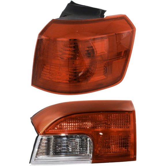 Set of 2 Tail Lights Taillights Taillamps Brakelights Passenger Right Side Pair