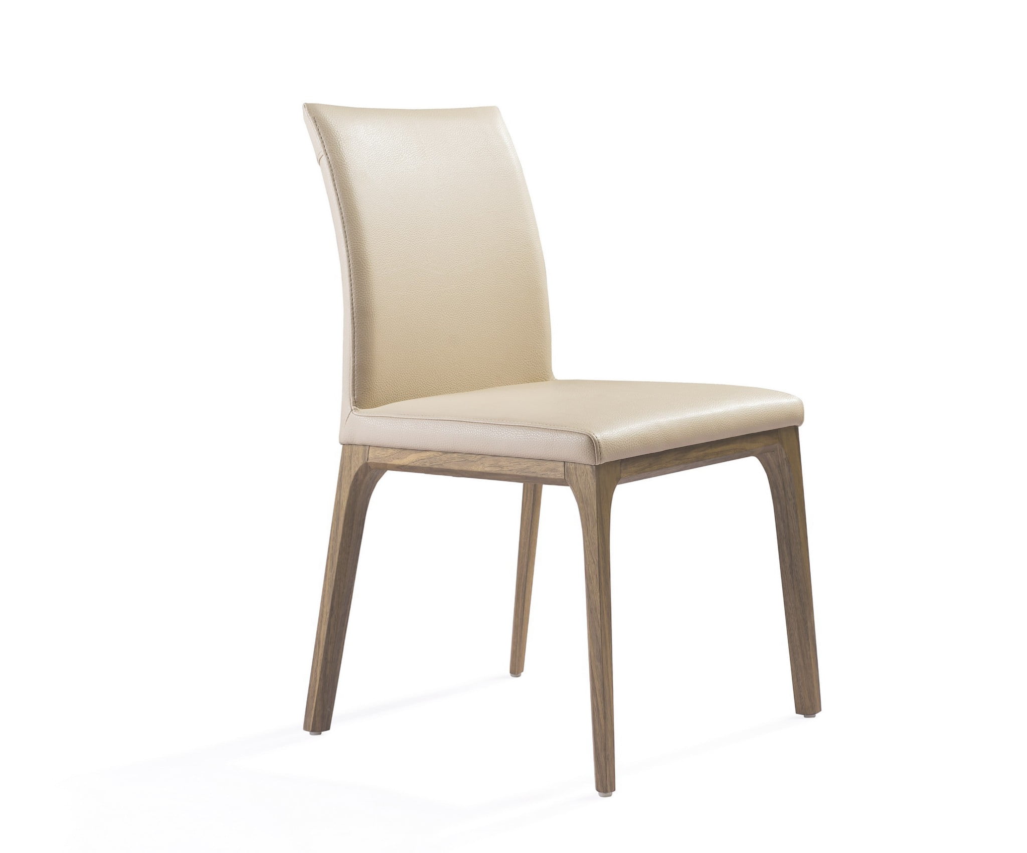 Set of 2 Taupe Faux Leather Dining Chairs - Walmart.com