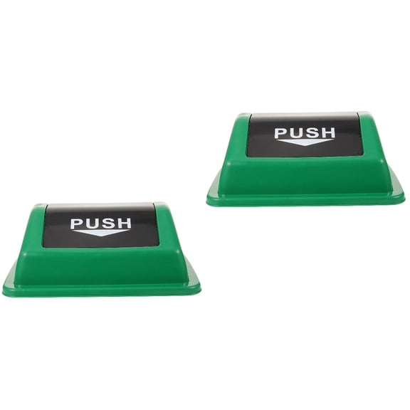 ORDDIART Smooth Surface Green Trash Can Lid for Pot - and Safe 2Pcs