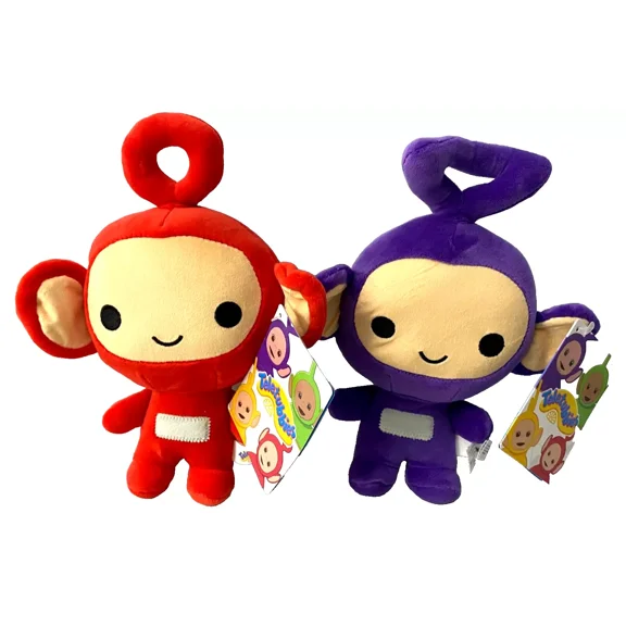 Set of 2 Teletubbies Plush Toys 8 inch Red & Purple