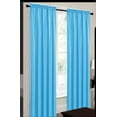 thumbnail image 1 of Set of 2 Terri Faux Silk Rod Pocket Top Curtains, 84" Long, Turquoise, 1 of 1