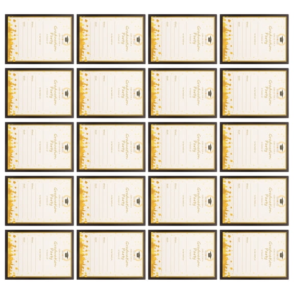 Set of 2 Thank Graduation Party Decoration Invitation Decorations Dinner