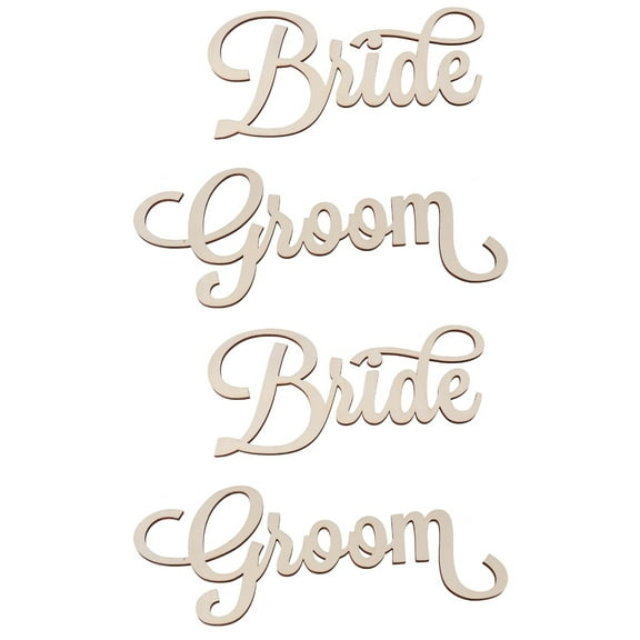 Set of 2 Thank Wedding Chair Sign Personalized Signs Chic Bride