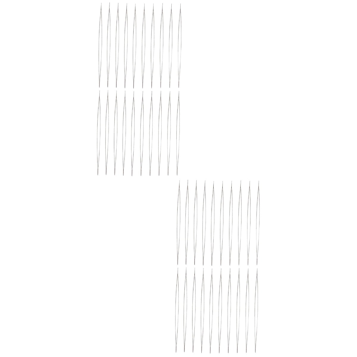 Set of 2 Thread and Needle Kit Big Eye DIY Beading Tools Rice Needles