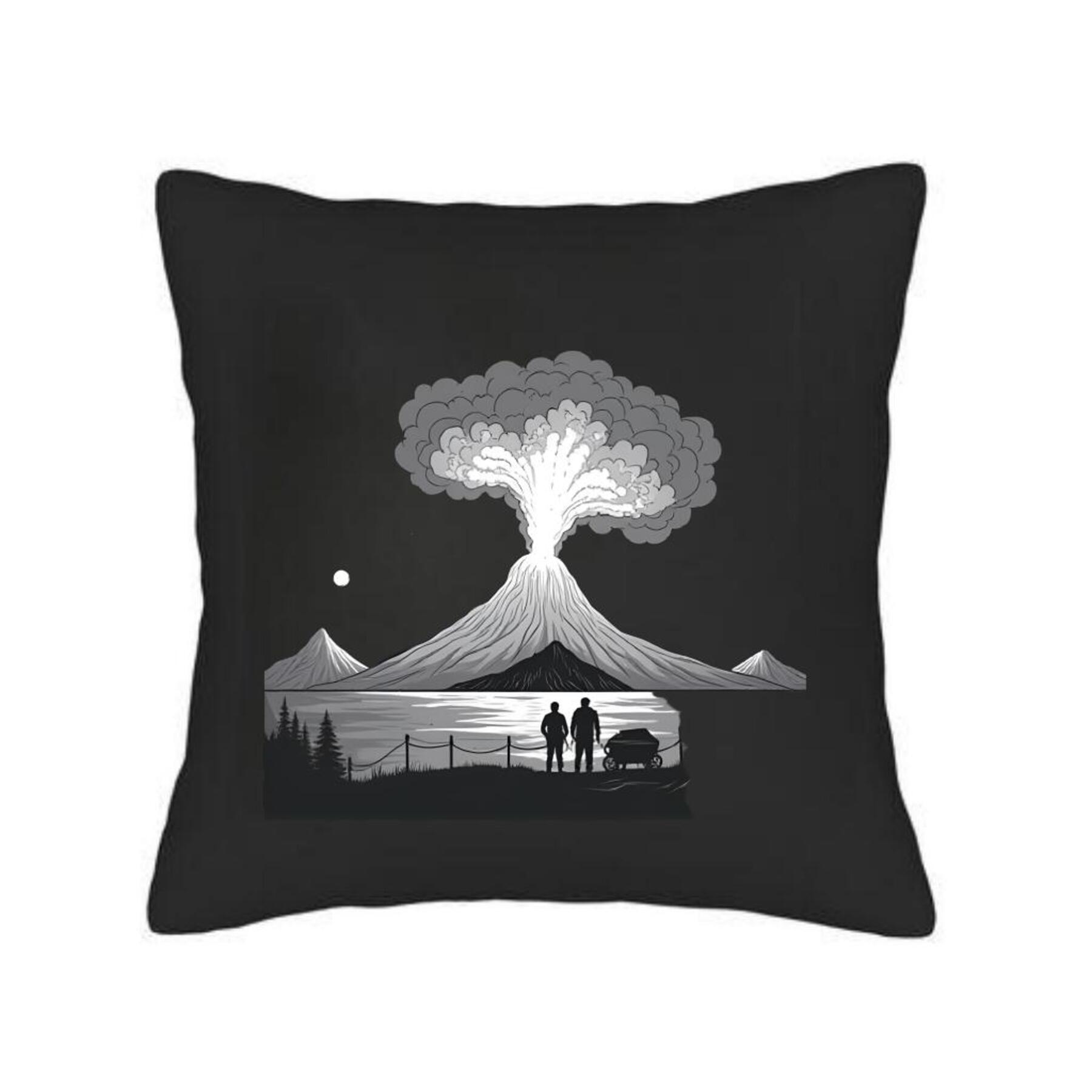 Dramatic Pillows Set of 2 Throw Pillow Covers 18x18 - Dramatic Volcano Eruption Design ...