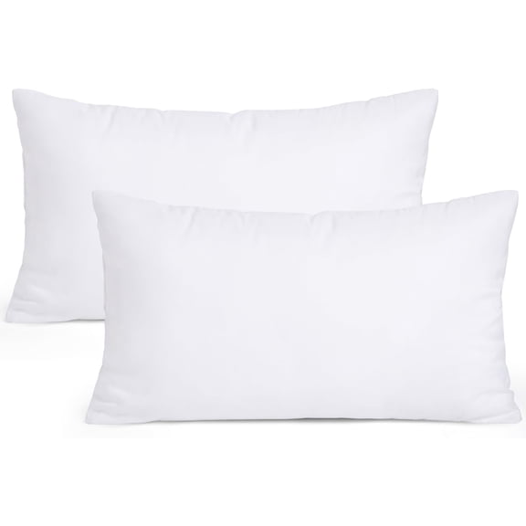 Set of 2 Throw Pillow Inserts Premium Pillow Stuffer Square Form for Decorative Cushion Bed Couch Sofa 14x22 Inch