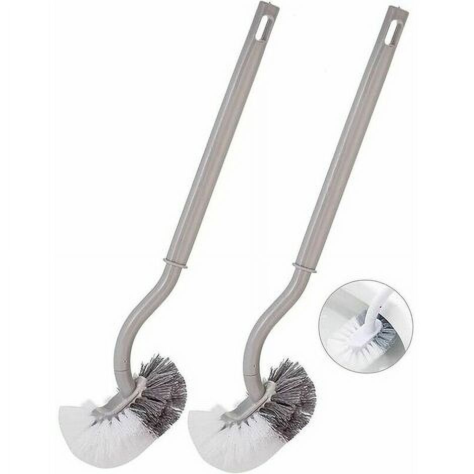 Set of 2 Toilet Brush Toilet Brush Long Plastic Handle Toilet Brush