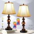 thumbnail image 1 of Set of 2 Touch Control Table Lamp with 2 USB Ports,Dimmable, 1 of 9