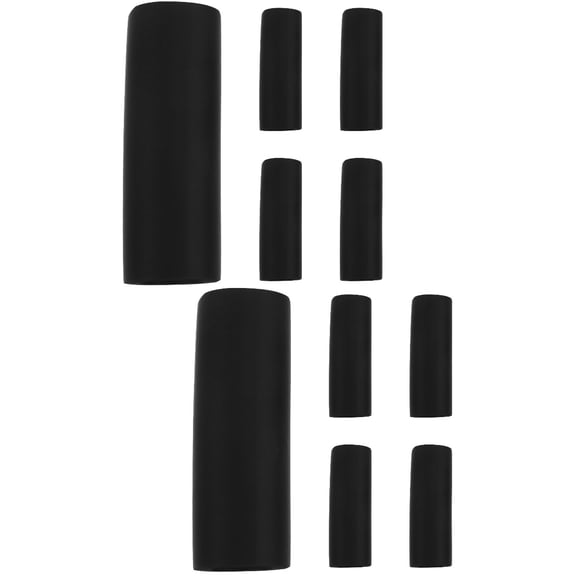 Set of 2 Tow Rope Handle Retractable Handles Black