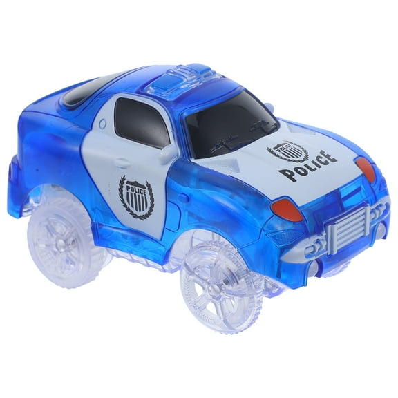 Set of 2 Track Car Light up Glow in The Dark Cars