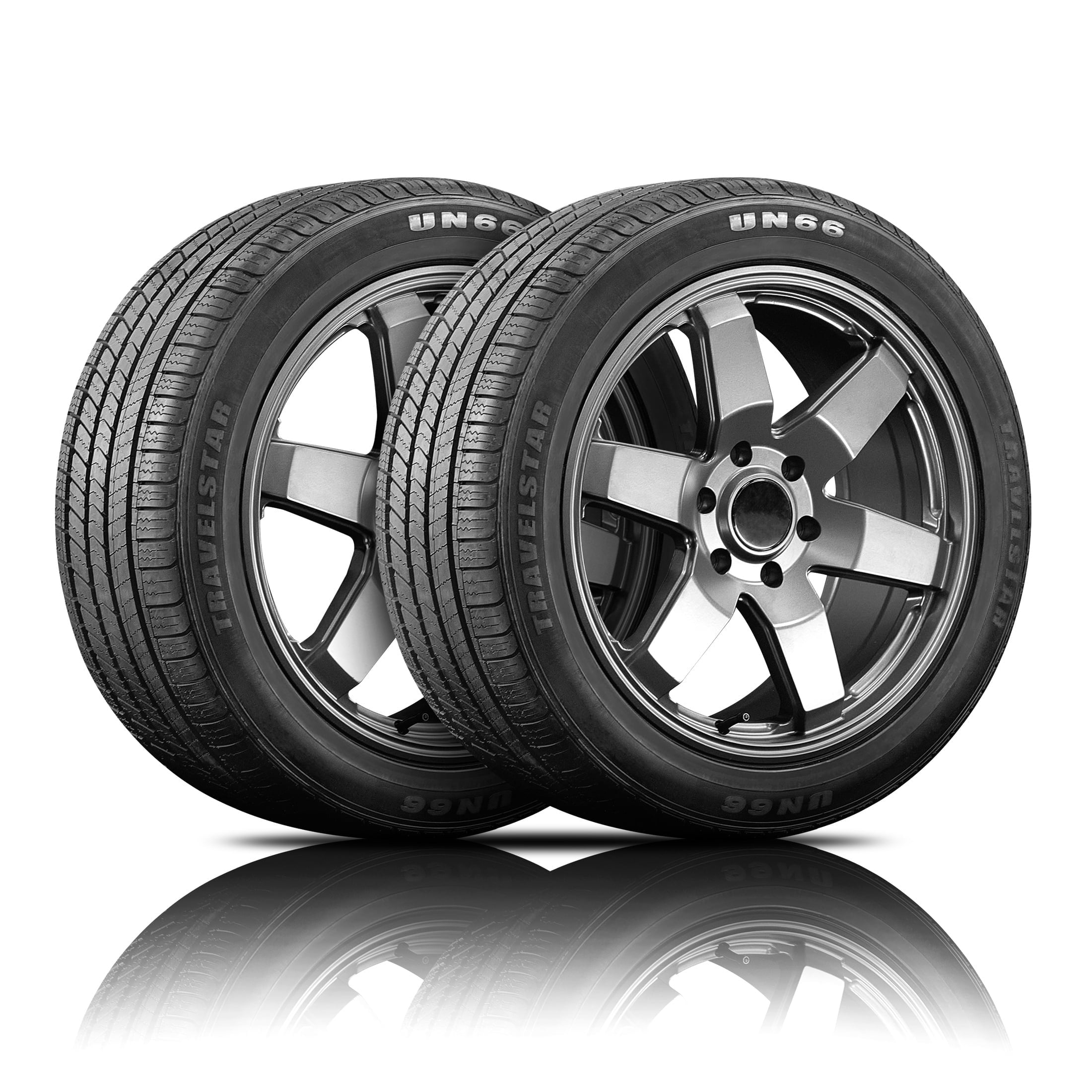 Travelstar Set of 2 Travelstar UN66 All-Season 225/55R18 98V Passenger Tires 225/55/18 (Tire Only) Simolary simolary.com