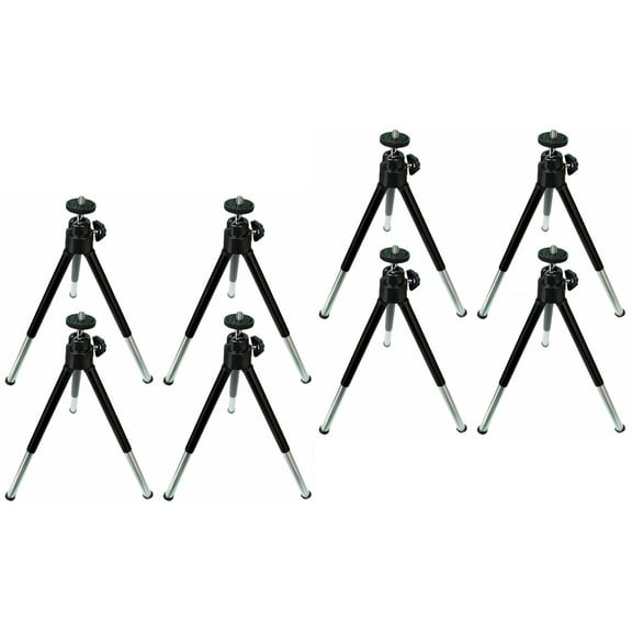 Set of 2 Tripod with Wheels Small Desktop Camera Stand