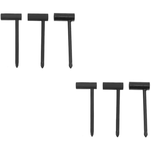 Set of 2 Truss Rods for Guitar Neck Bridge Nut Screw Chainsaw Tuner Kit Black