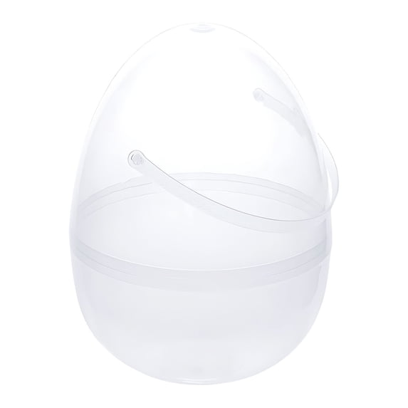Set of 2 Twist Open Easter Eggs, Easter Egg Storage Containers, Fillable Plastic Eggs for Candy Toys, Easter Hunt Party Supplies(C-Empty)
