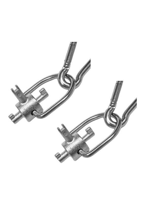Set of 2 Universals Refrigerants Locking Cap Key Tool with Keychain for HVAC 410A and R22 Systems Metal Construction