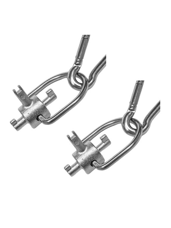 Set of 2 Universals Refrigerants Locking Cap Key Tool with Keychain for HVAC 410A and R22 Systems Metal Construction