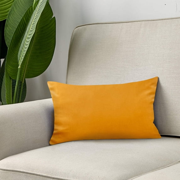 Set of 2 Velvet Solid Colors Throw Pillow Covers (With or Without Inserts)