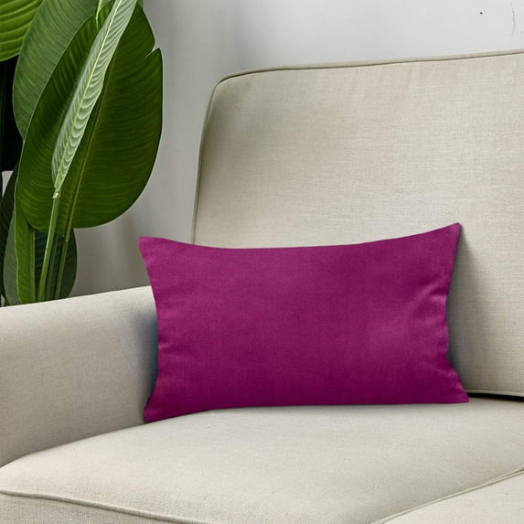 Set of 2 Velvet Solid Colors Throw Pillow Covers (With or Without Inserts)