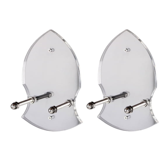 Set of 2 Vertical Swords Display Holder Wall Mounted Acrylics Rack for Home Decorations Collectible Holder