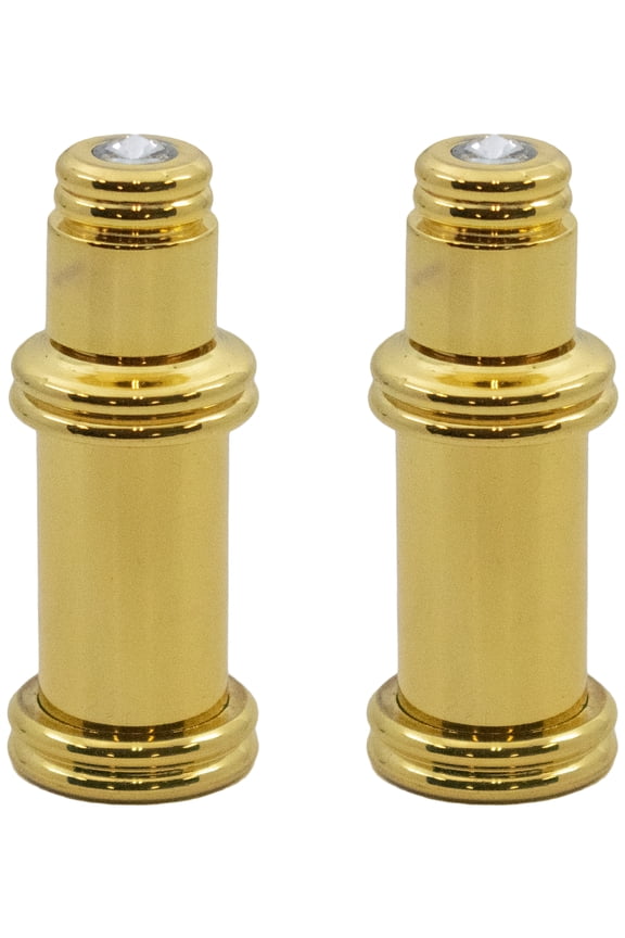 Set of 2 Vintage Refillable Perfume Bottles (Gold Rings)
