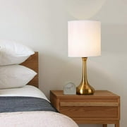 Set of 2 Vintage Table Lamp Nightstand Metal Base Bedside Lamps for Living Room