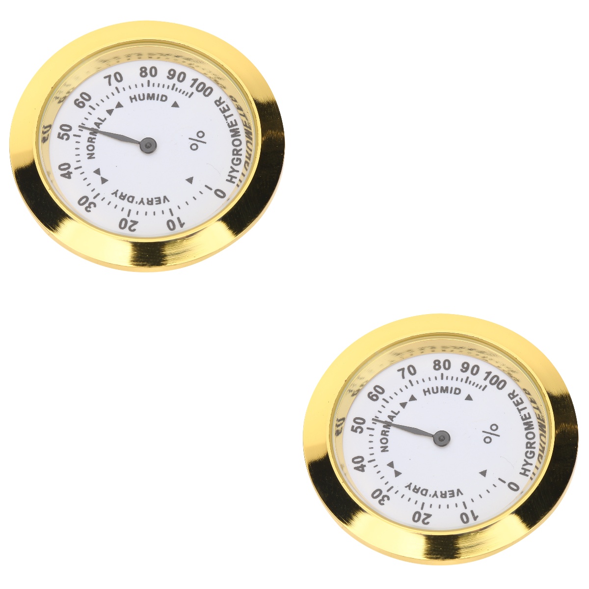 Set of 2 Violin Hygrometer Alloy Humidity Number Advanced Weather Station Barometer Travel