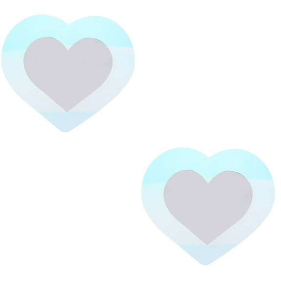 Set of 2 Wall Mirror Room Decor Æsthetic Rustic Heart Shaped