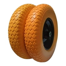 Set of 2 Wheelbarrow Tires 4.80/4.00-8 with 5/8 & 3/4 Wheel Bearing, 3.5" Hub