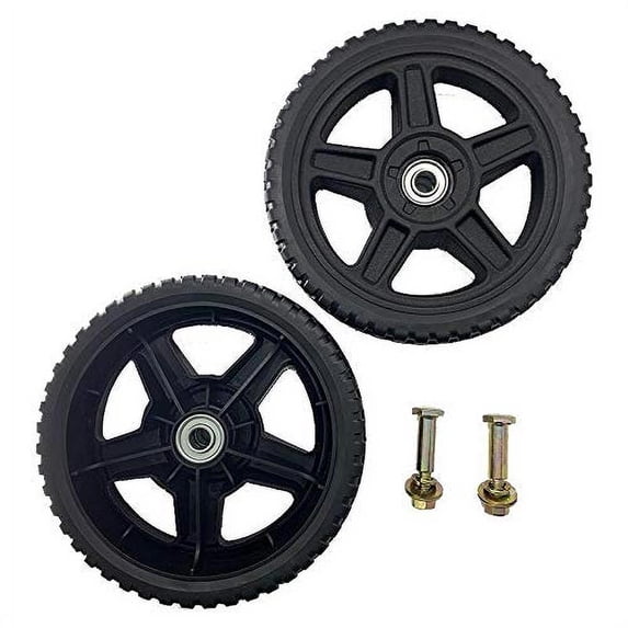 Set of 2 Wheels Kit for Push Mowers (8" Inch)