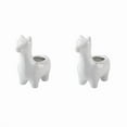 thumbnail image 1 of Set of 2 White 5' Ceramic Llama, 1 of 1