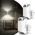 thumbnail image 1 of Set of 2 White & Chrome Cool White 5000K Dimmable Night Light, 1 of 5