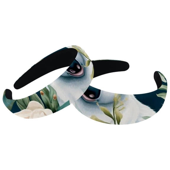 Set of 2 Wide Headbands for Women Soft Head Bands Hairbands for Women Girls Koala Headband for Women Hairbands Hair Accessories
