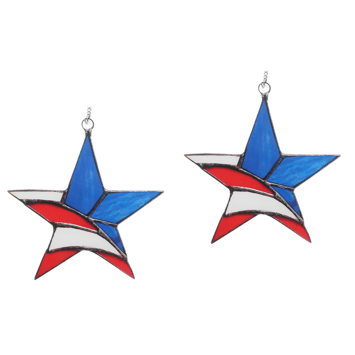 Set of 2 Window Hangings Home Decor Stained Window Hanging Decor The