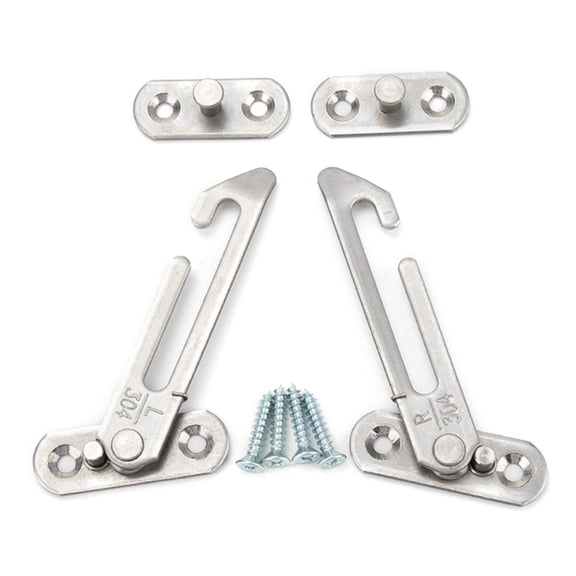 Set of 2 Window Locks Adjustable Window Limiters Stylish Window Restrictors
