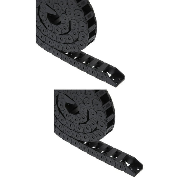 Set of 2 Wire Hole Tanks Chain Traction Cable Carrier Travel