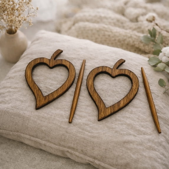 Evideco French Home Goods Fjord Hearts Natural Curtain Tiebacks 2 Count