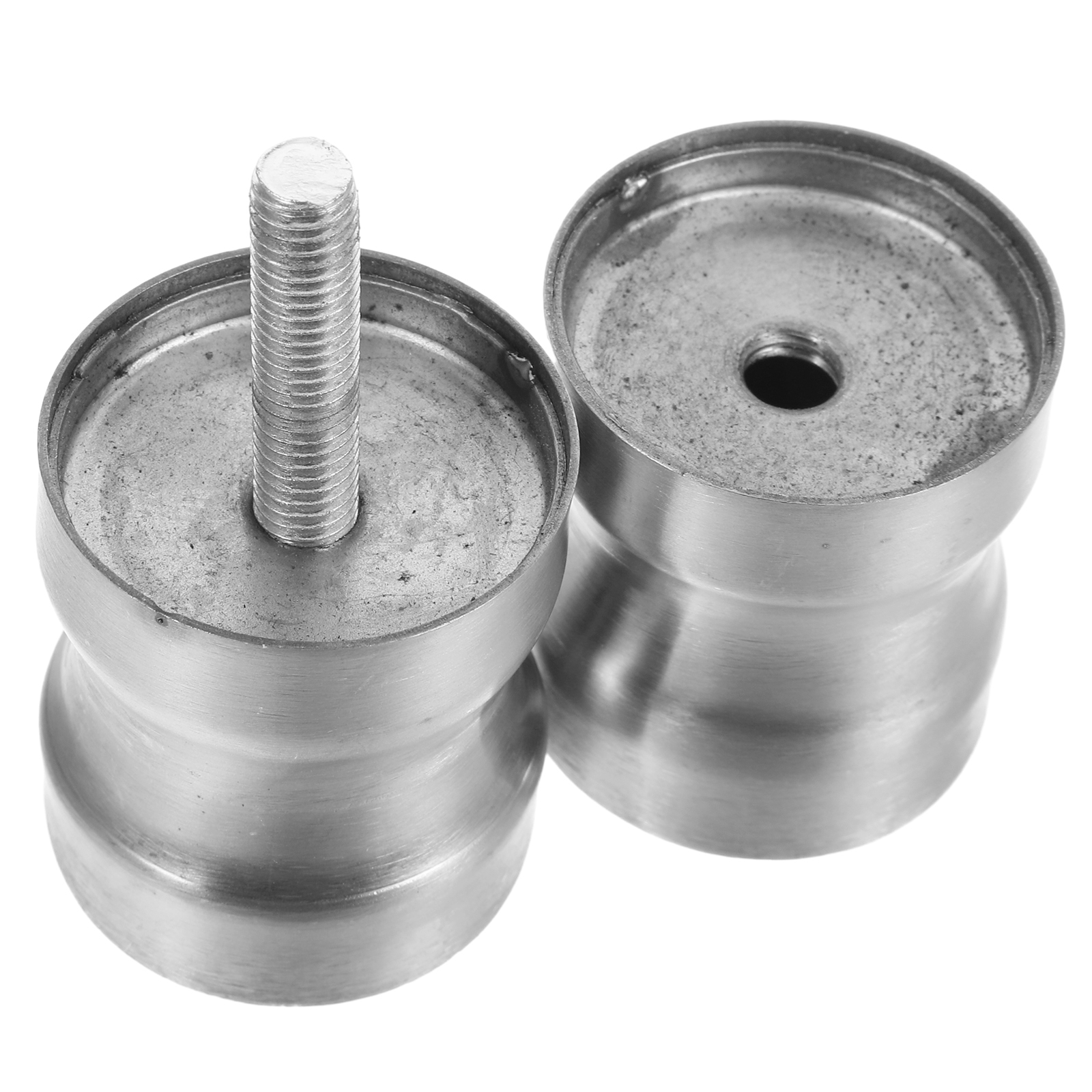 Zinc Alloy Shower Door Handles - Smooth Knob Style, 2 Pair Pack, Easy To Install