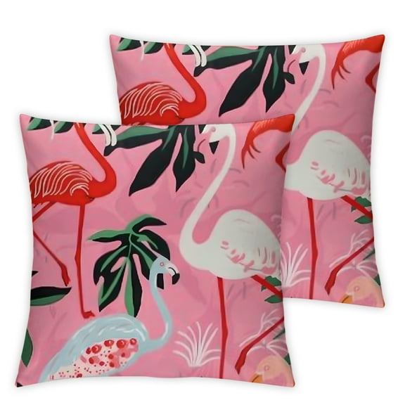 Set of 2 flamingos Square,Home Furnishing