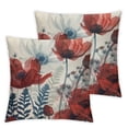 thumbnail image 1 of Set of 2, flowers Square, Short plush Zip Closure Home Furnishing, 1 of 8