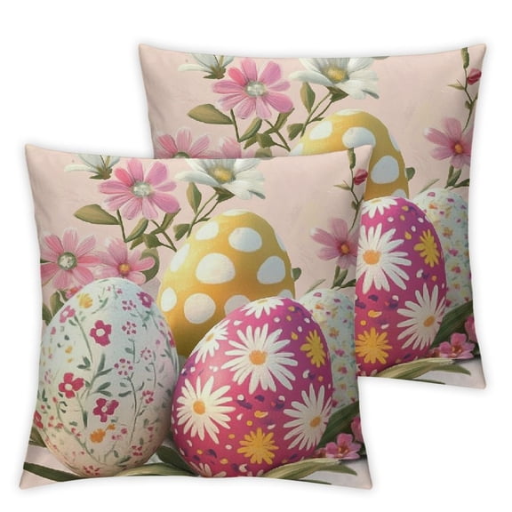 Set of 2 flowers, digital art Home Decor, Without Pillow Inserts Home Furnishing