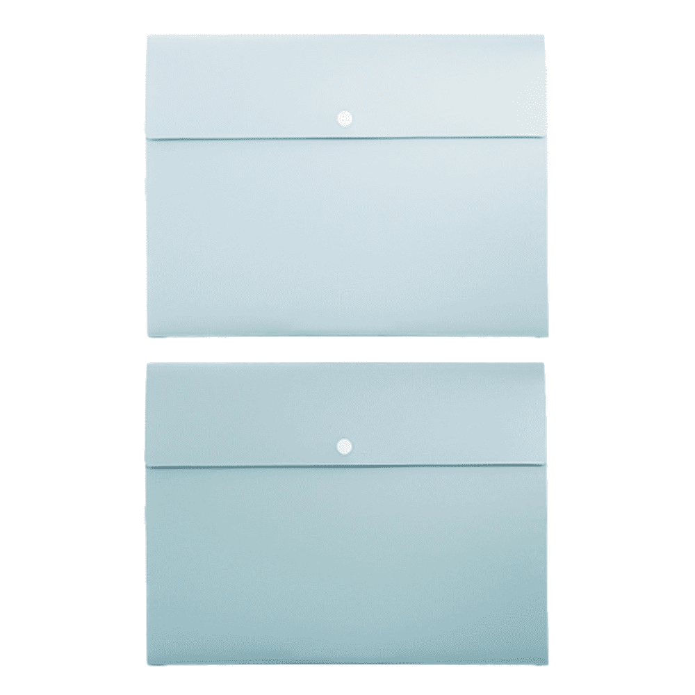 Set of 2 folders, Plastic, 32.5 x 24.5 cm, Blue/Green - Walmart.com